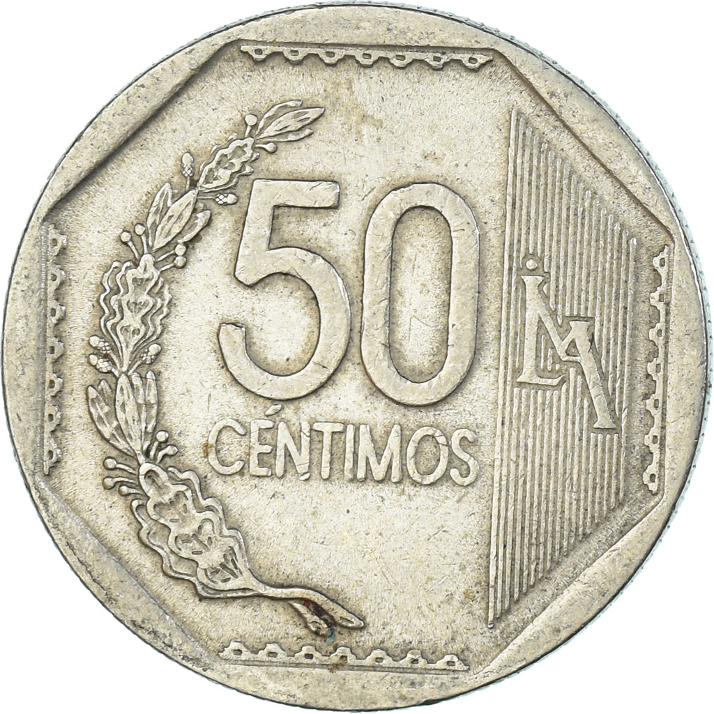 Moneda, Perú, 50 Centimos, 2003