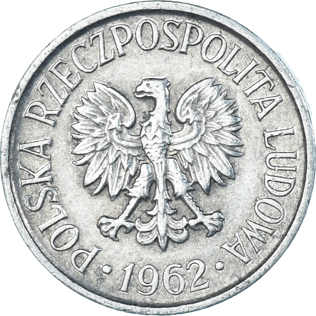 Moneta, Polonia, 5 Groszy, 1962