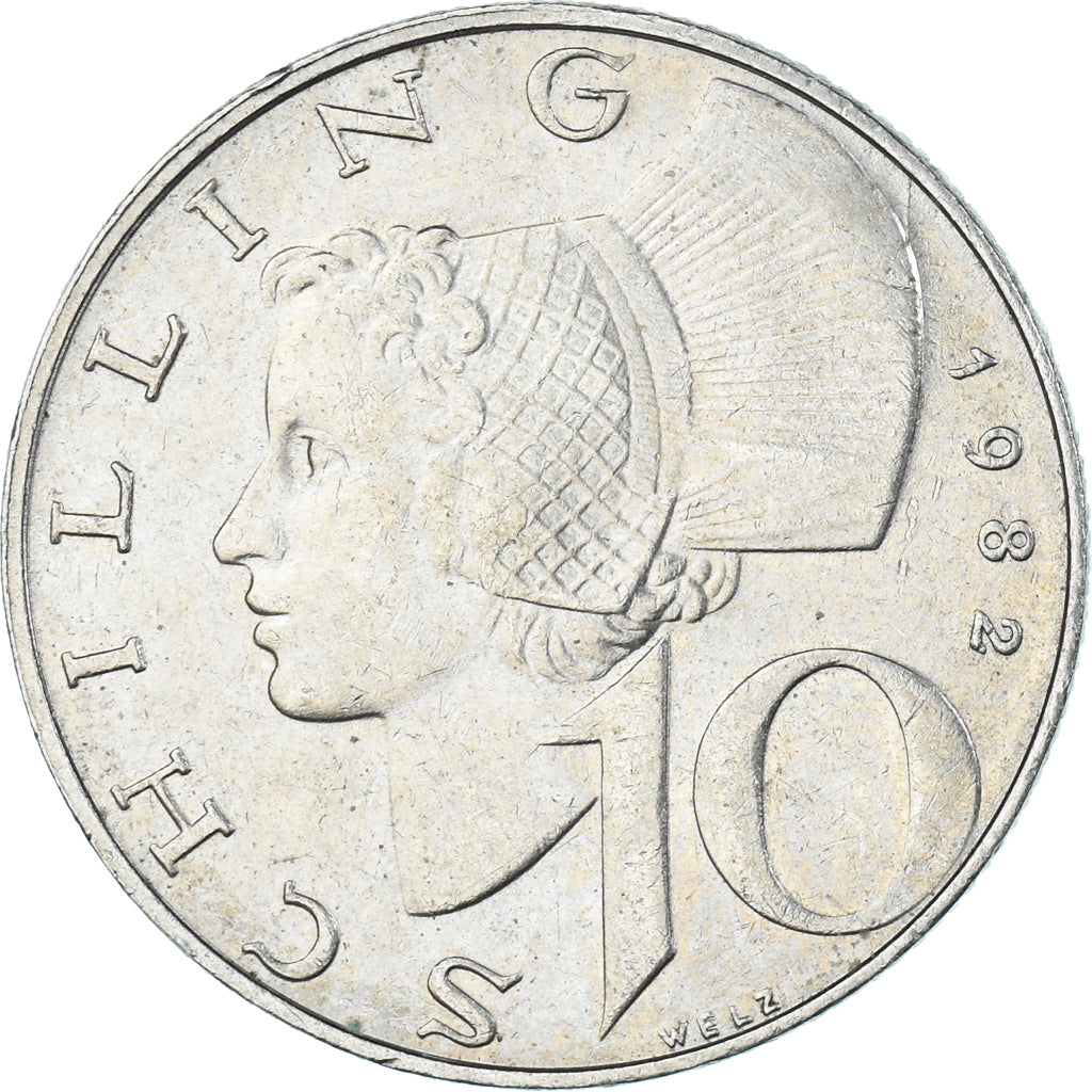 Coin, Austria, 10 Schilling, 1982