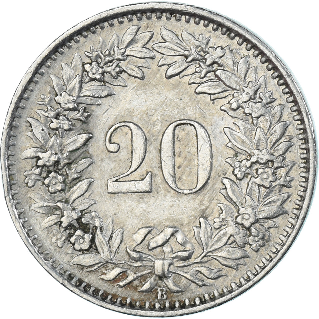 Moneda, Suiza, 20 Rappen, 1960