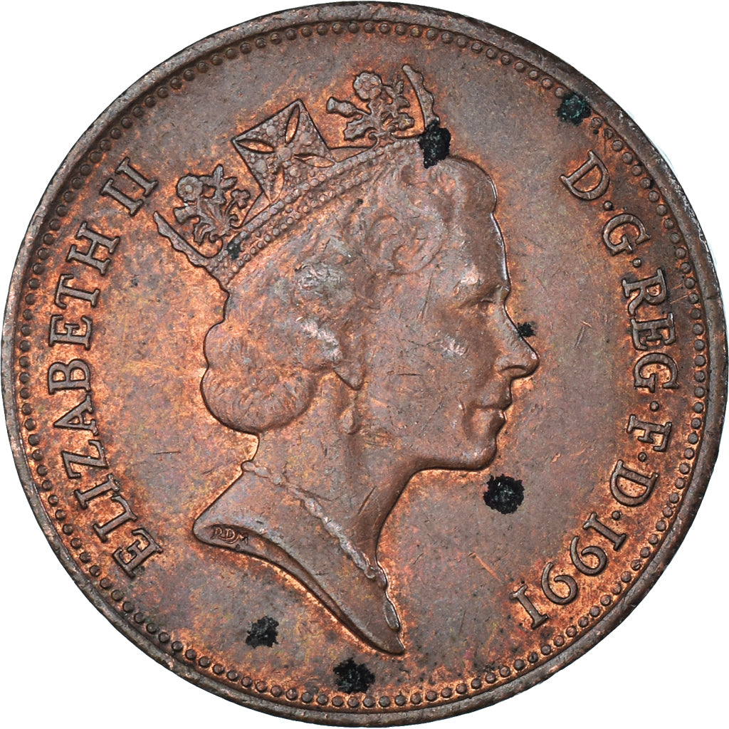 Coin, Great Britain, 2 Pence, 1991