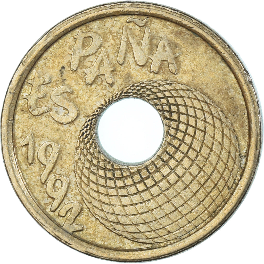 Moneda, España, 25 Pesetas, 1992