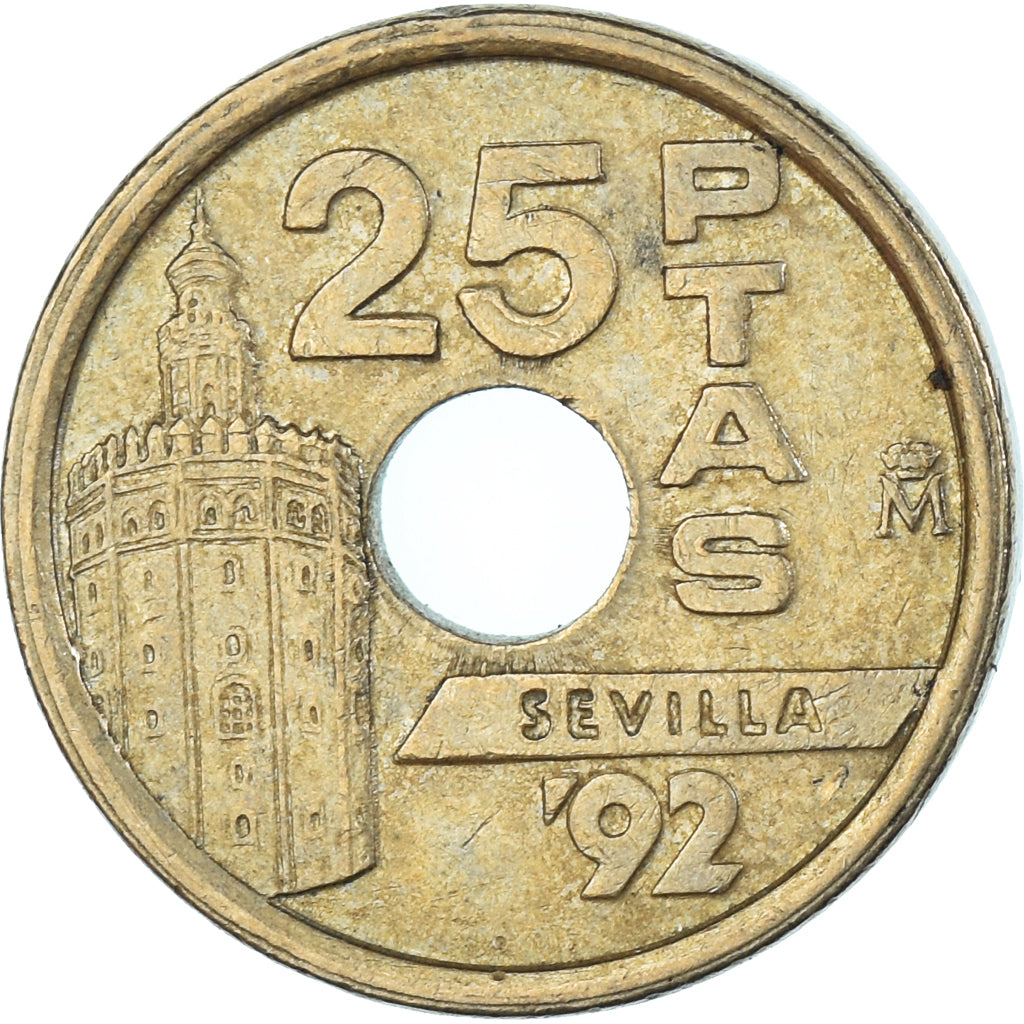 Moneda, España, 25 Pesetas, 1992