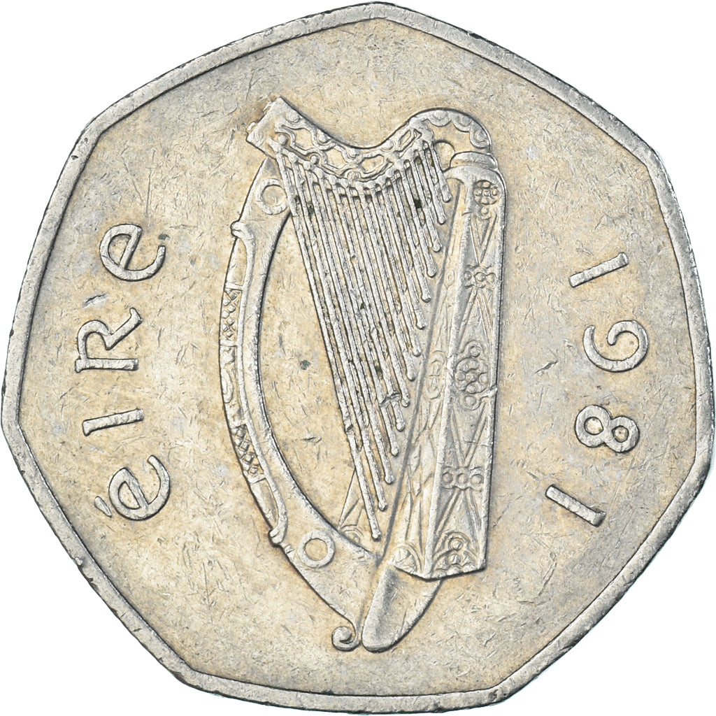 Coin, Ireland, 50 Pence, 1981
