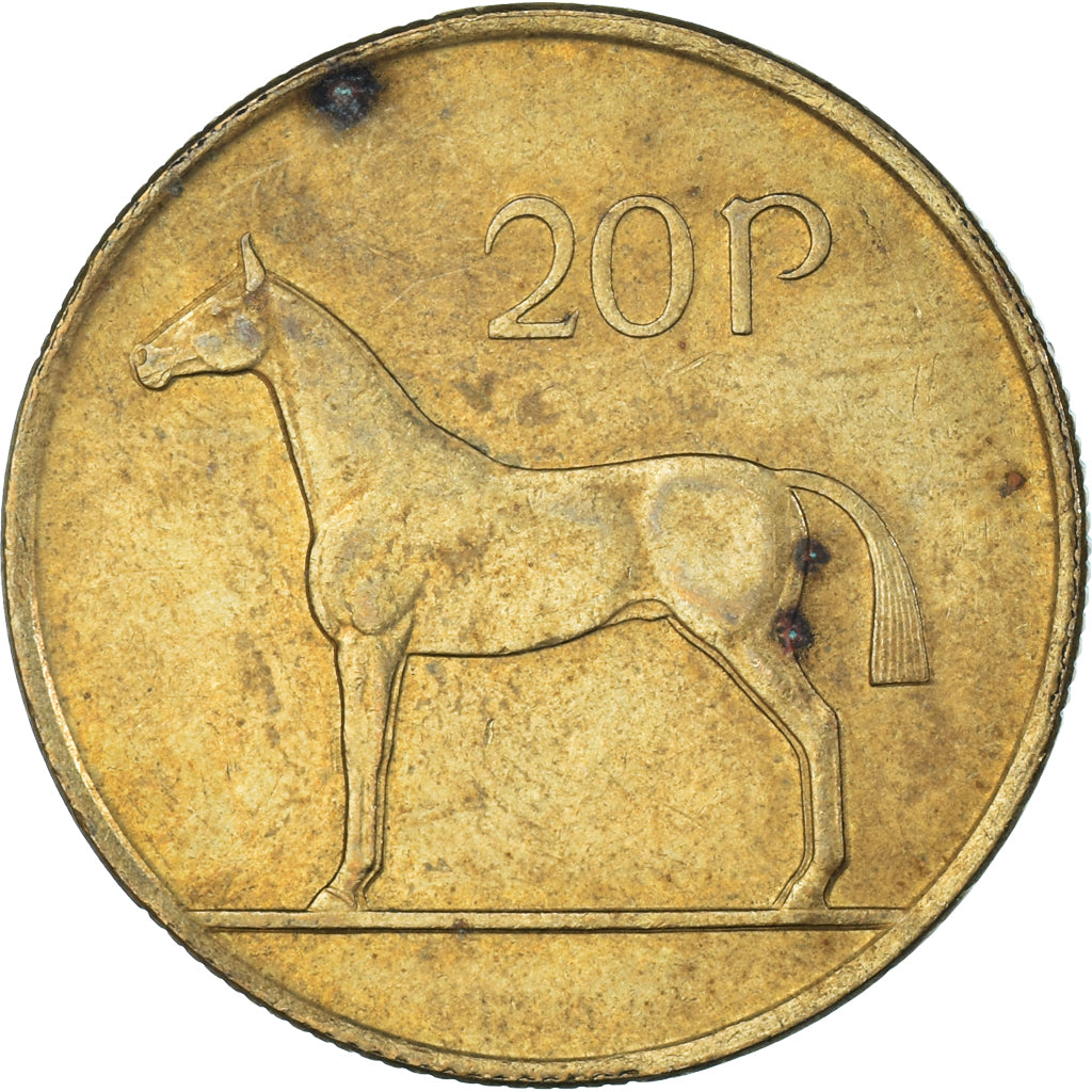 Moeda, Irlanda, 20 Pence, 1992