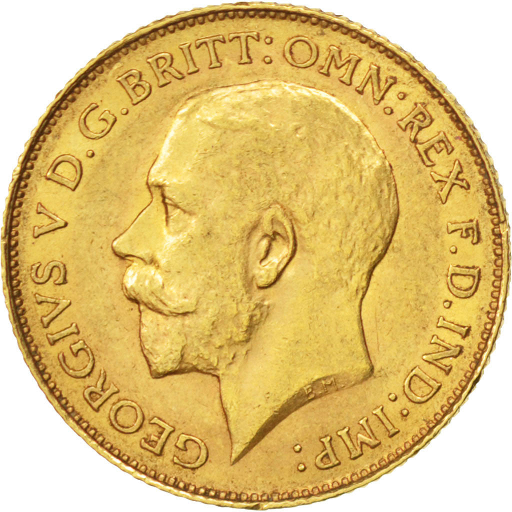 Afrique Du Sud, Georges V, 1/2 Souverain 1925 Pretoria, KM 20