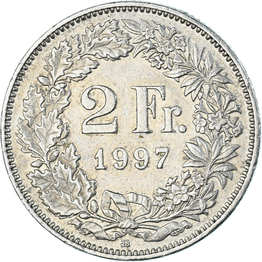 Moeda, Suíça, 2 Francs, 1997