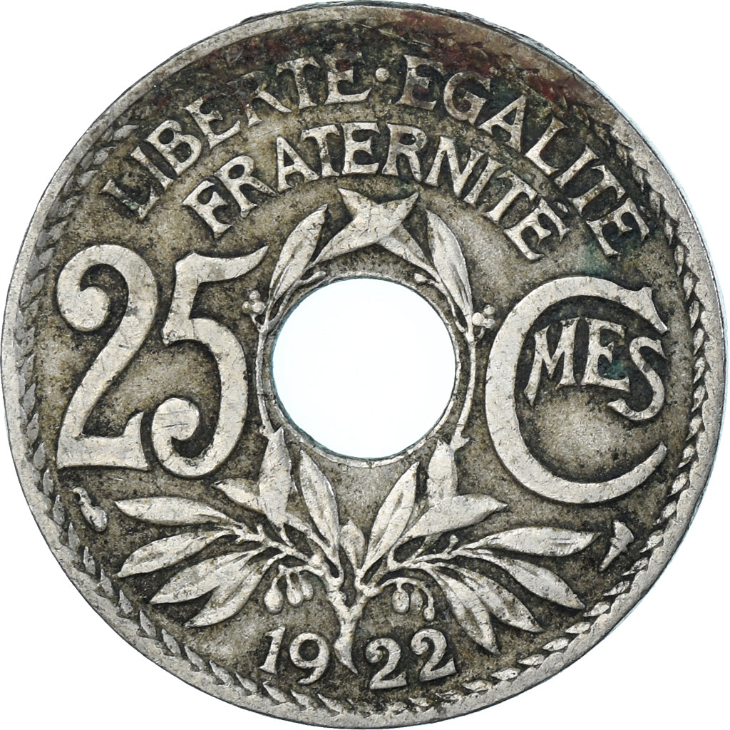 Coin, France, 25 Centimes, 1922