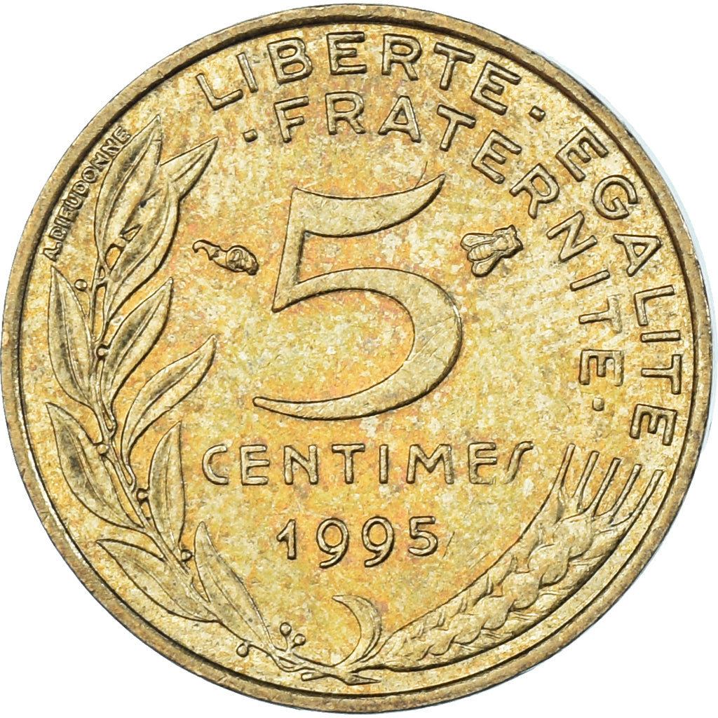 Munten, Frankrijk, 5 Centimes, 1995