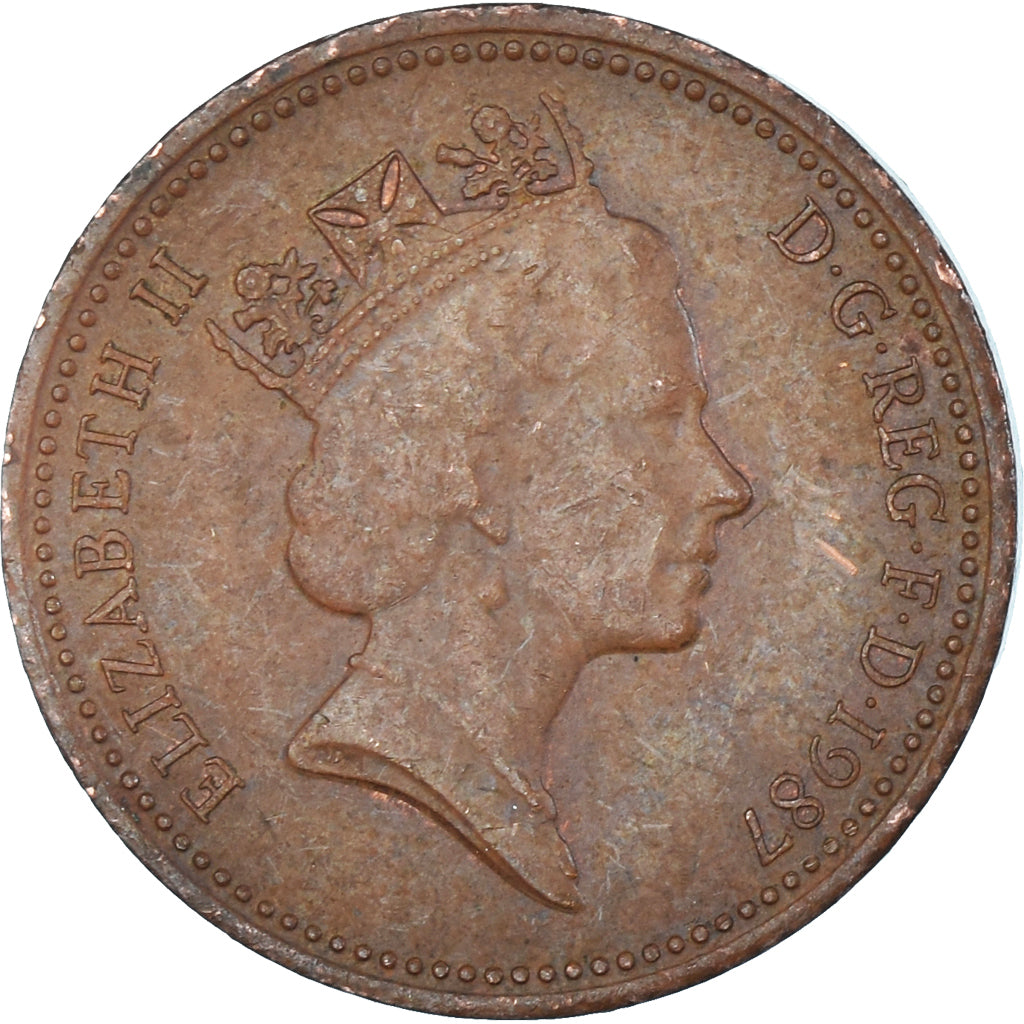 Moneta, Wielka Brytania, Penny, 1987