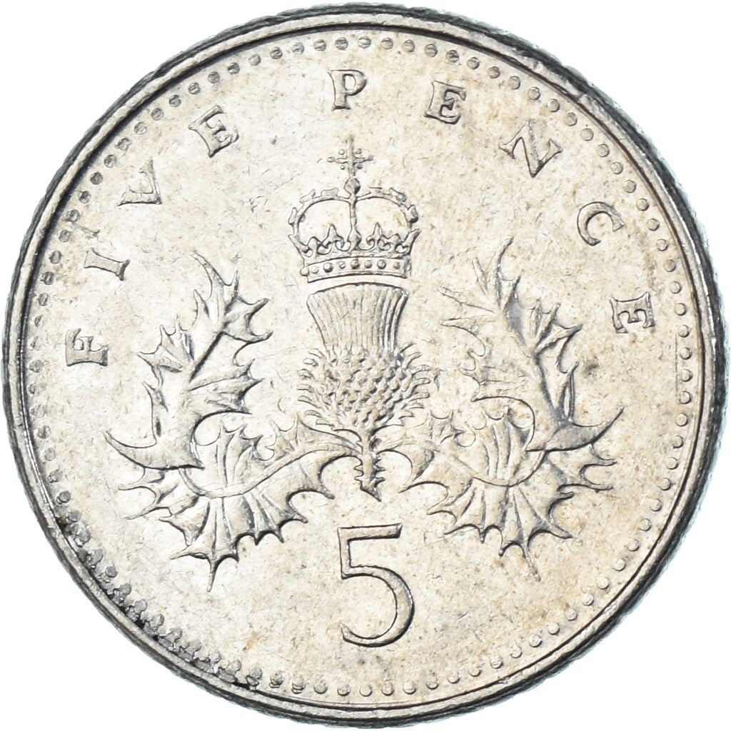 Münze, Großbritannien, 5 Pence, 2003
