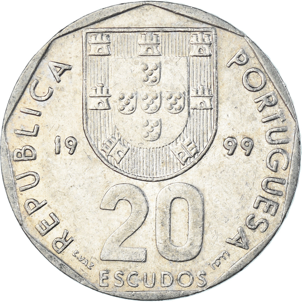 Moneta, Portogallo, 20 Escudos, 1999