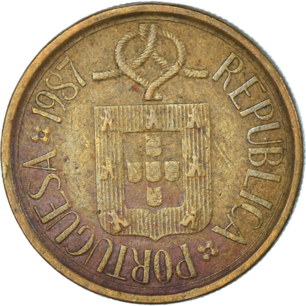 Coin, Portugal, 5 Escudos, 1987