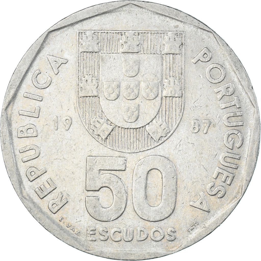 Moneta, Portogallo, 50 Escudos, 1987