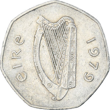 Monnaie, Irlande, 50 Pence, 1979