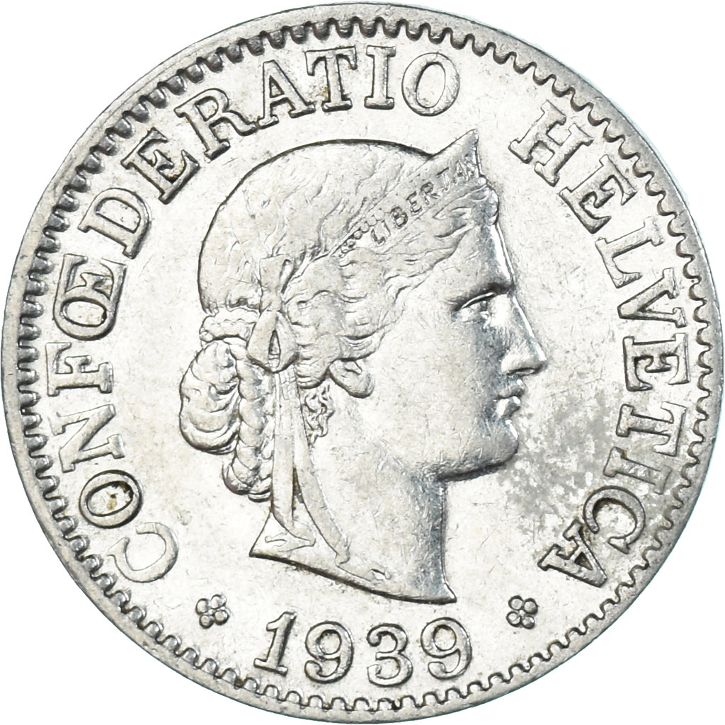 Monnaie, Suisse, 10 Rappen, 1939