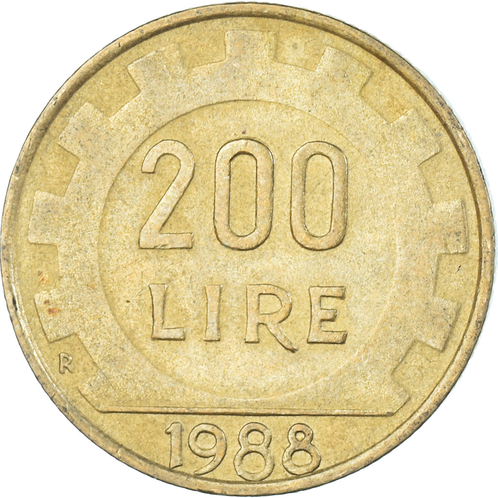 Moneta, Włochy, 200 Lire, 1988