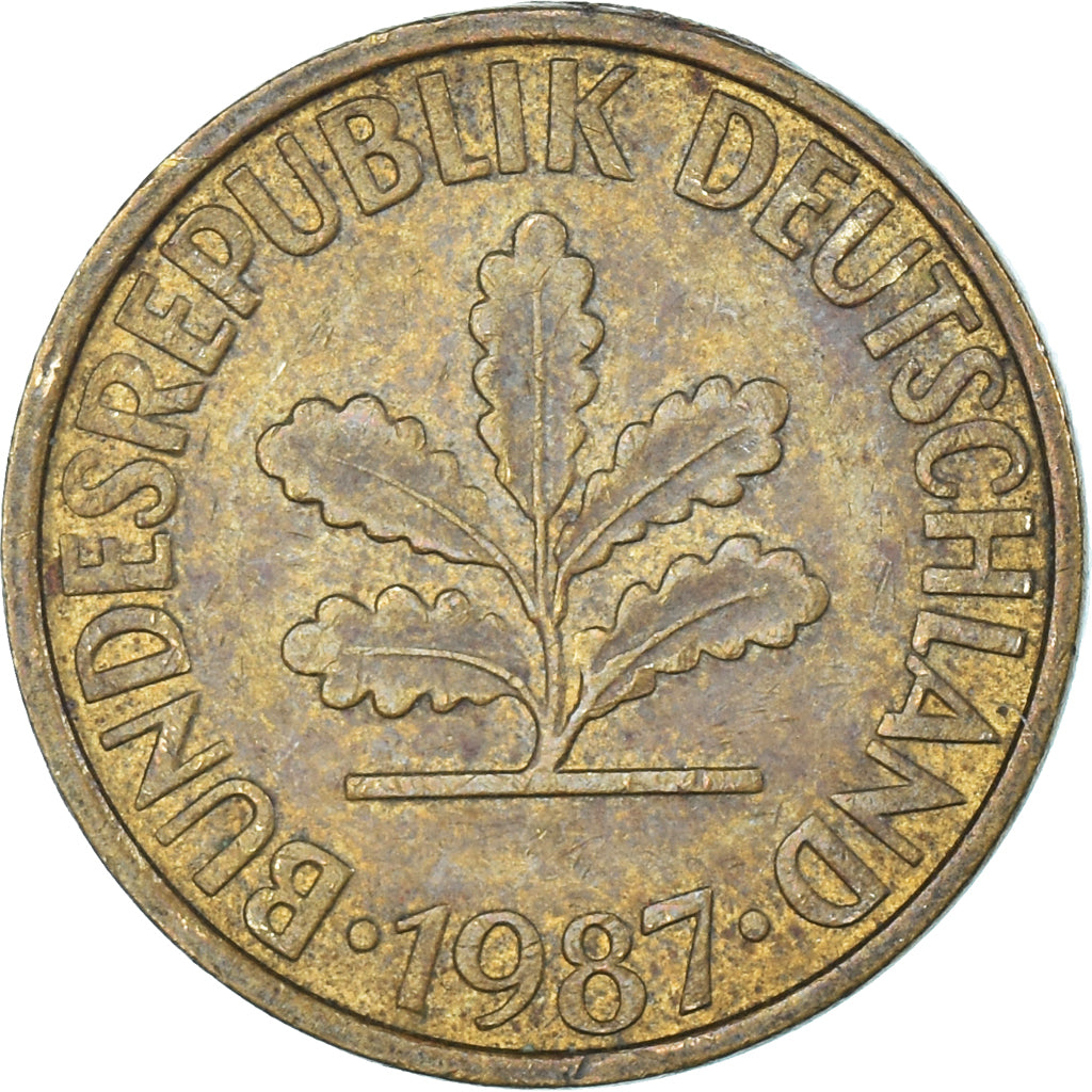 Munten, Duitsland, 10 Pfennig, 1987