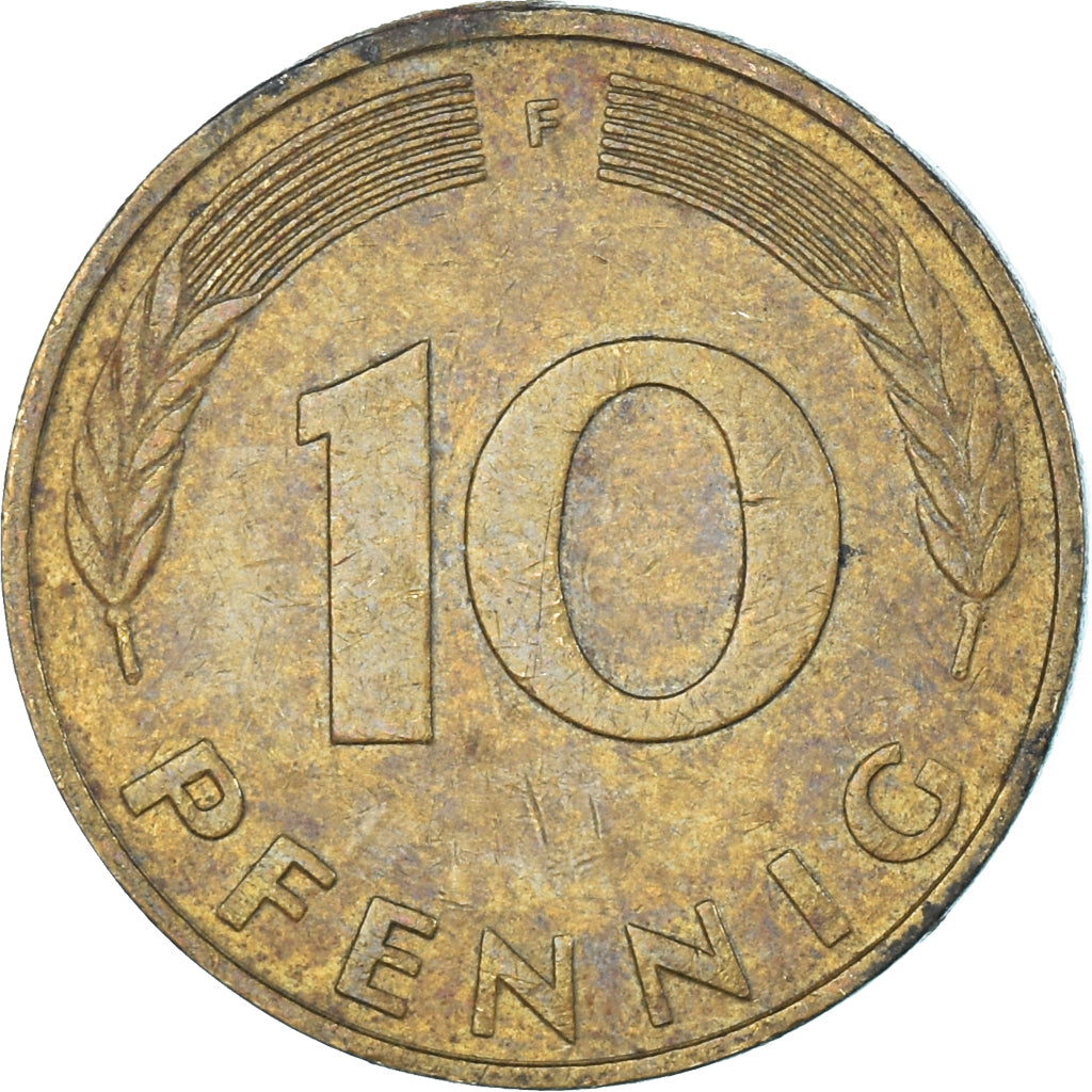 Munten, Duitsland, 10 Pfennig, 1987
