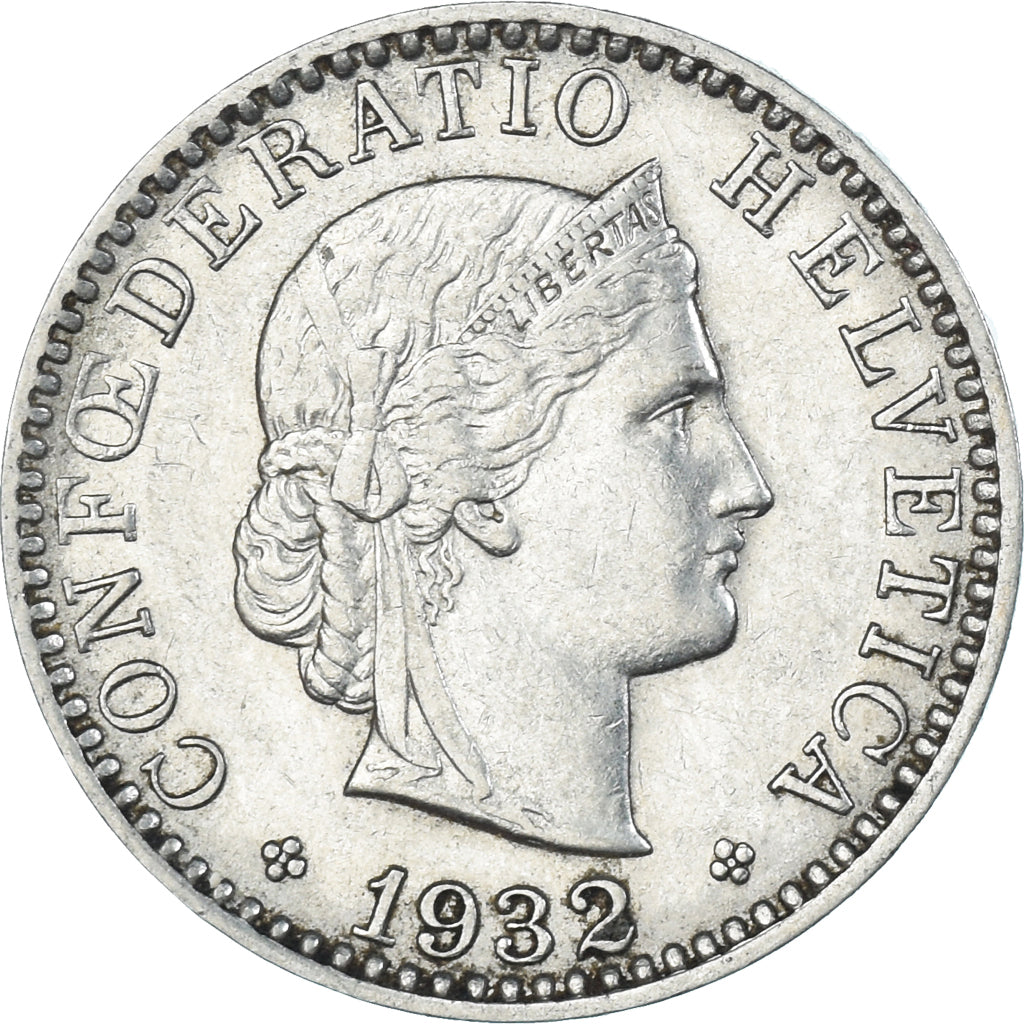 Monnaie, Suisse, 20 Rappen, 1932