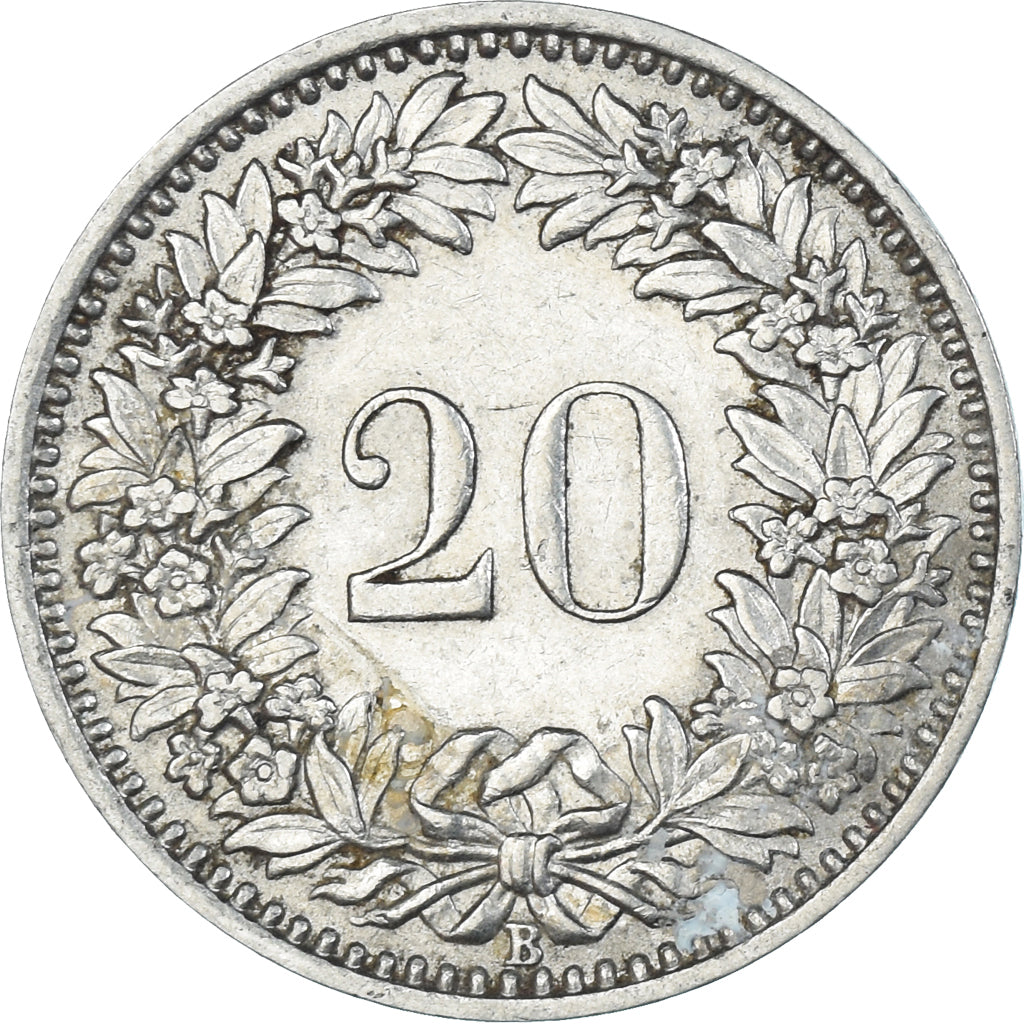 Monnaie, Suisse, 20 Rappen, 1932