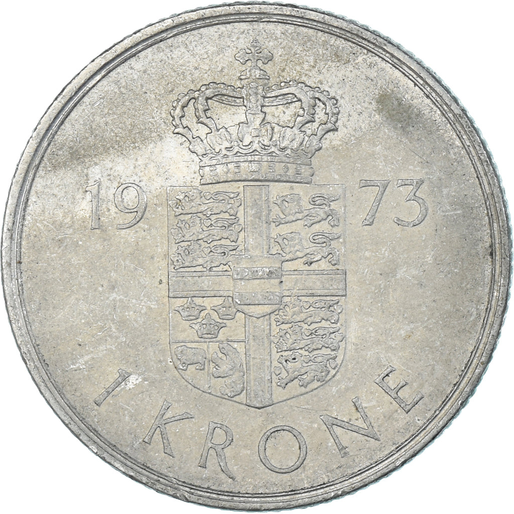 Münze, Dänemark, Krone, 1973