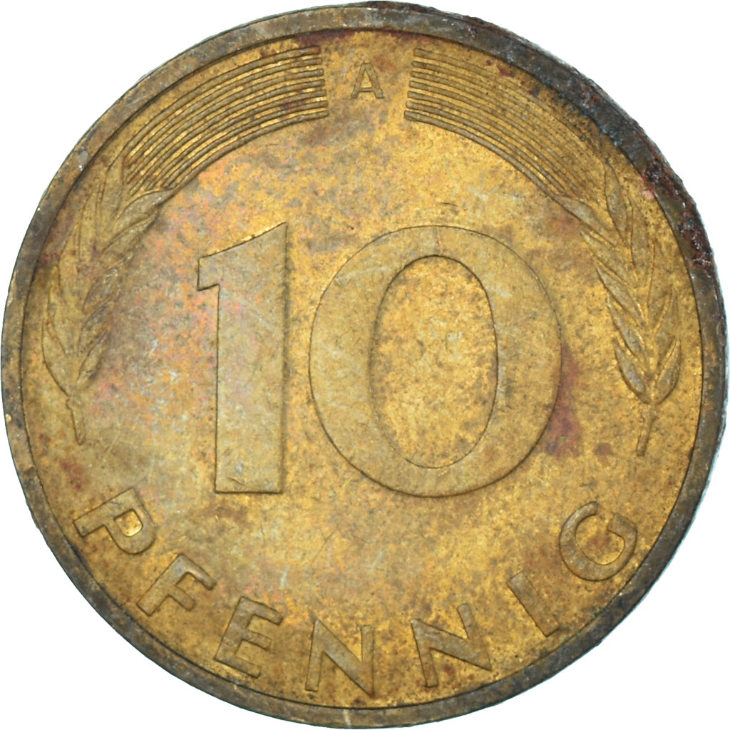 Coin, Germany, 10 Pfennig, 1993