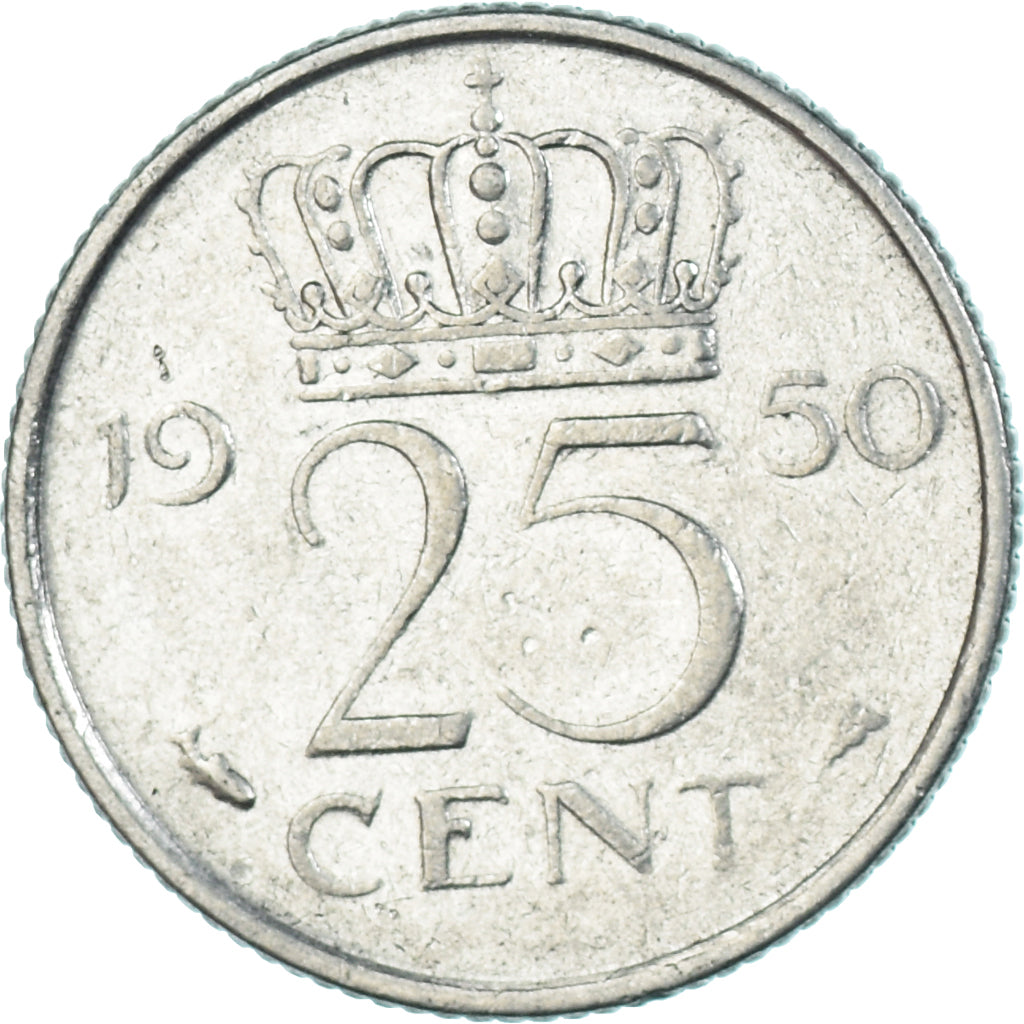 Moneta, Paesi Bassi, 25 Cents, 1950