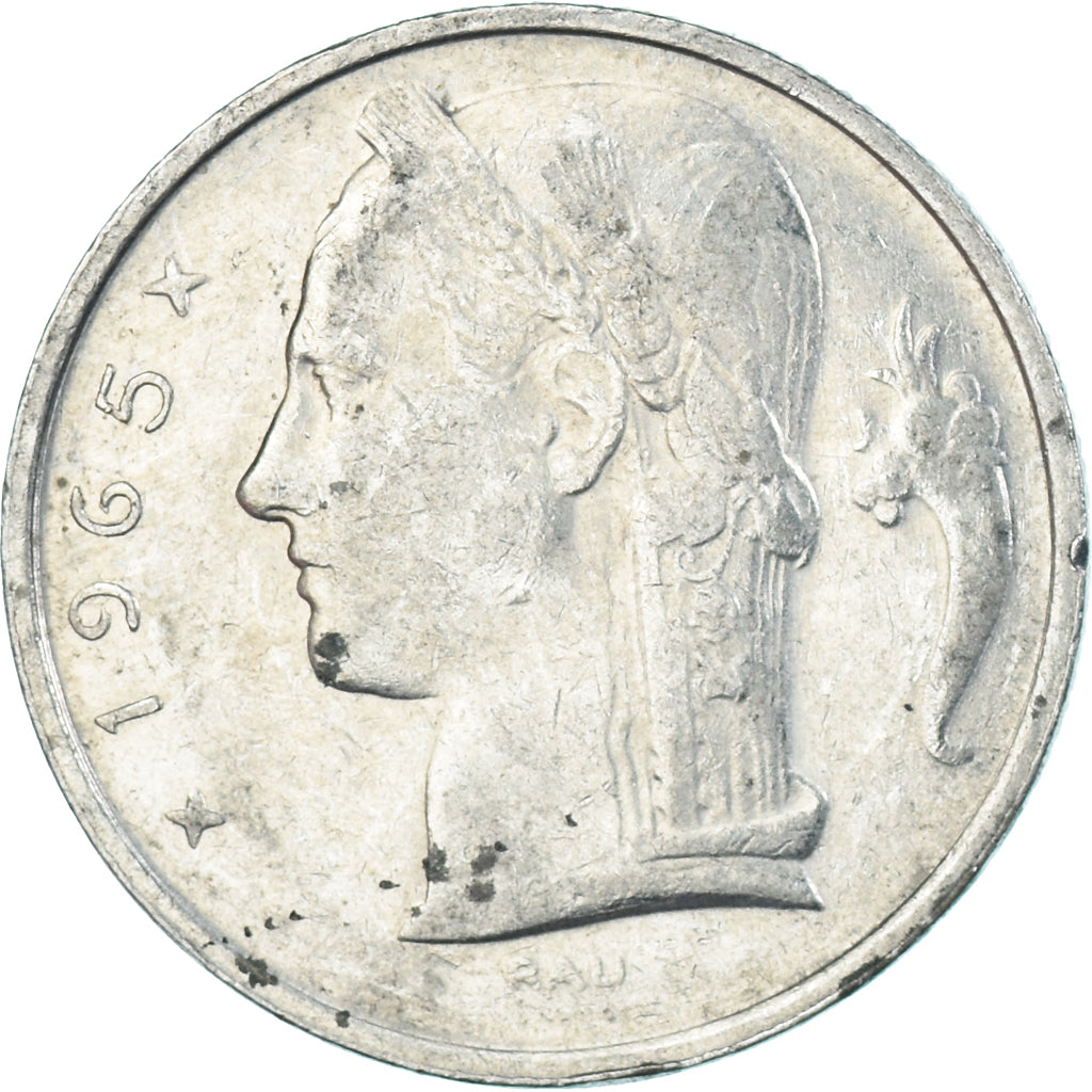 Moneda, Bélgica, 5 Francs, 5 Frank, 1965