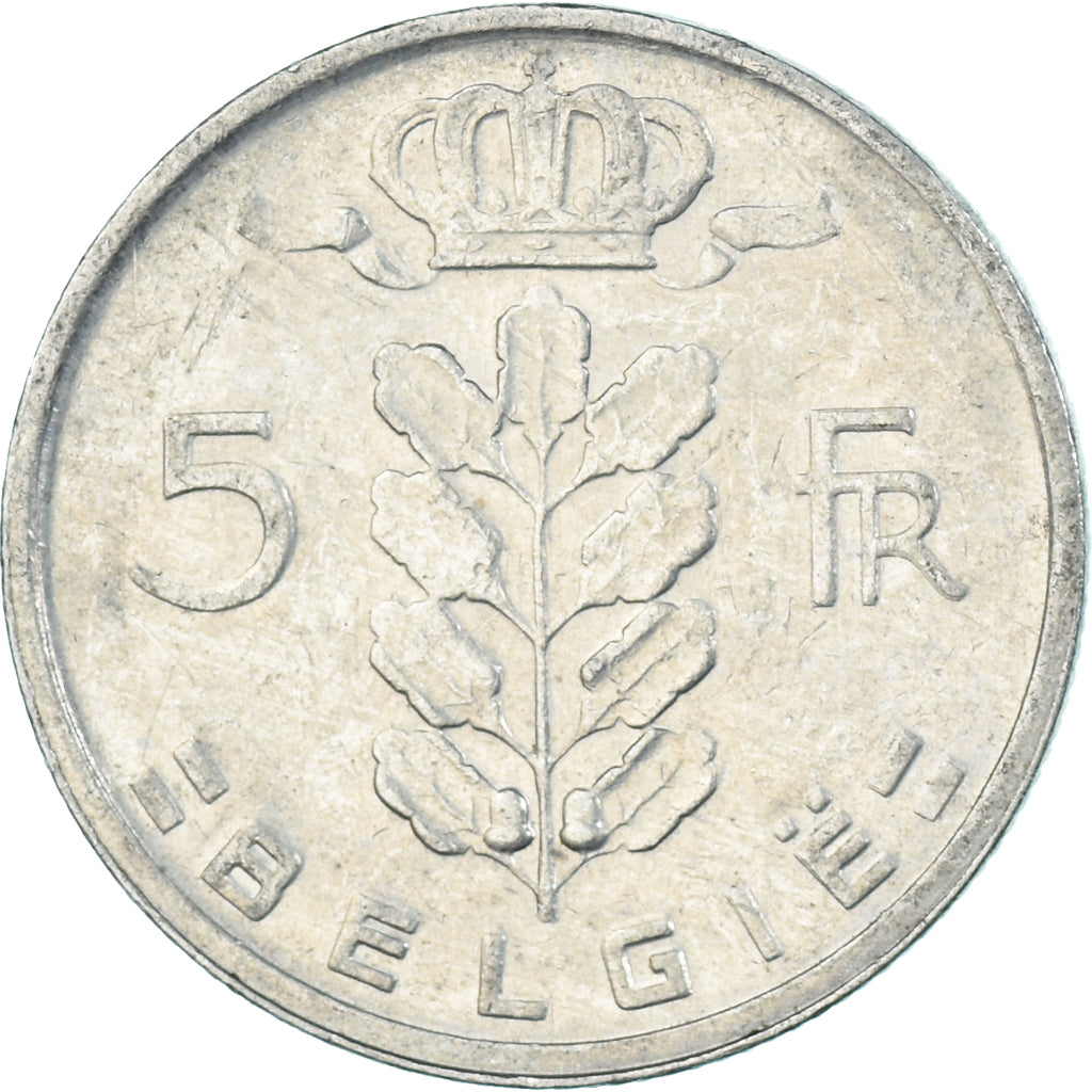 Moneda, Bélgica, 5 Francs, 5 Frank, 1965