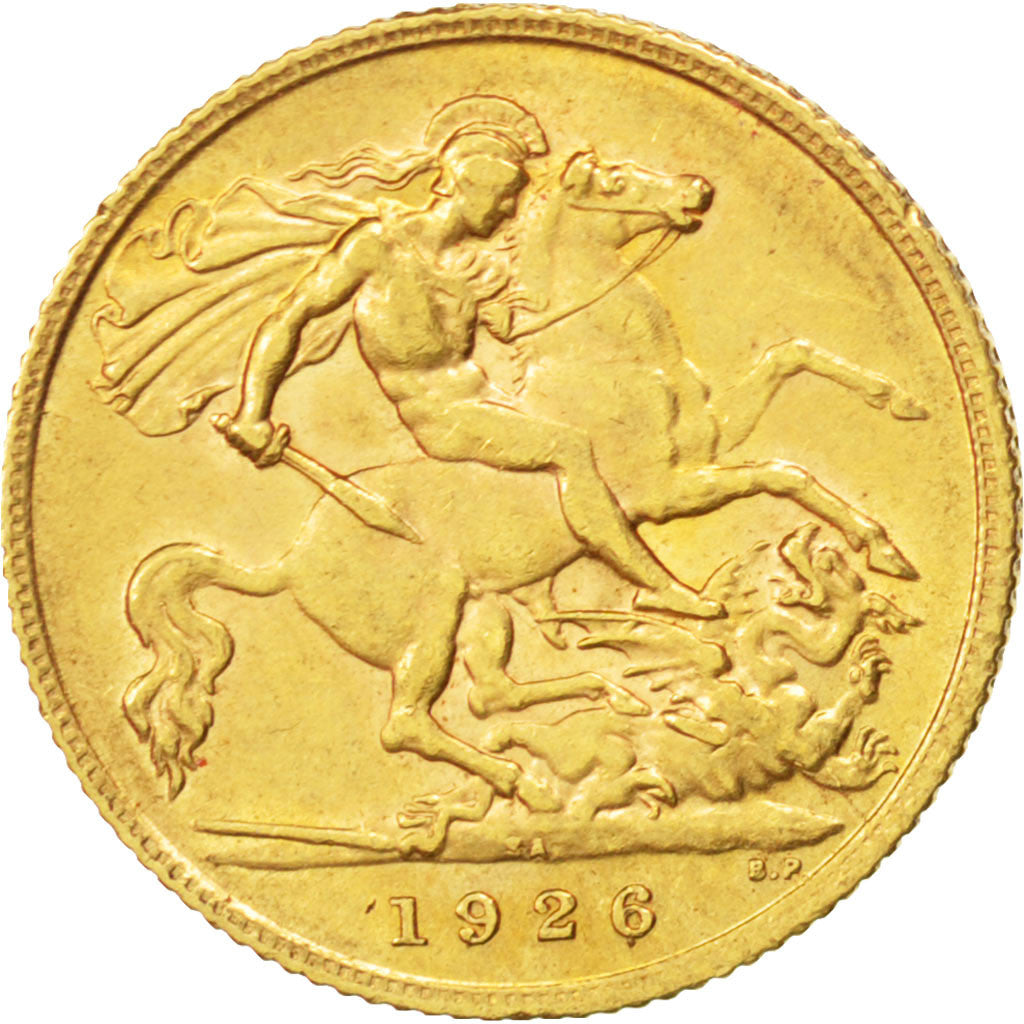 Sudafrica, George V, 1/2 Sovereign, 1926, Pretoria, SPL-, Oro, KM:20