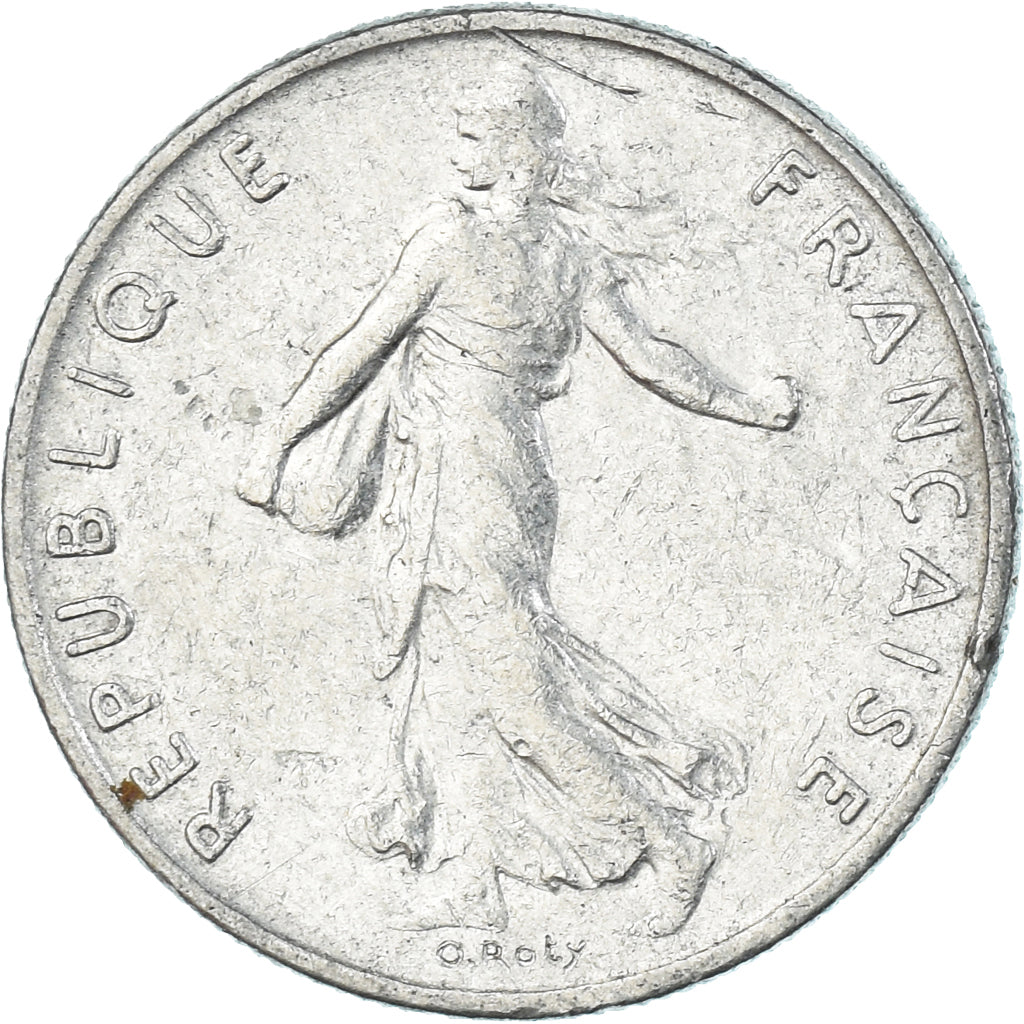 Munten, Frankrijk, 1/2 Franc, 1986