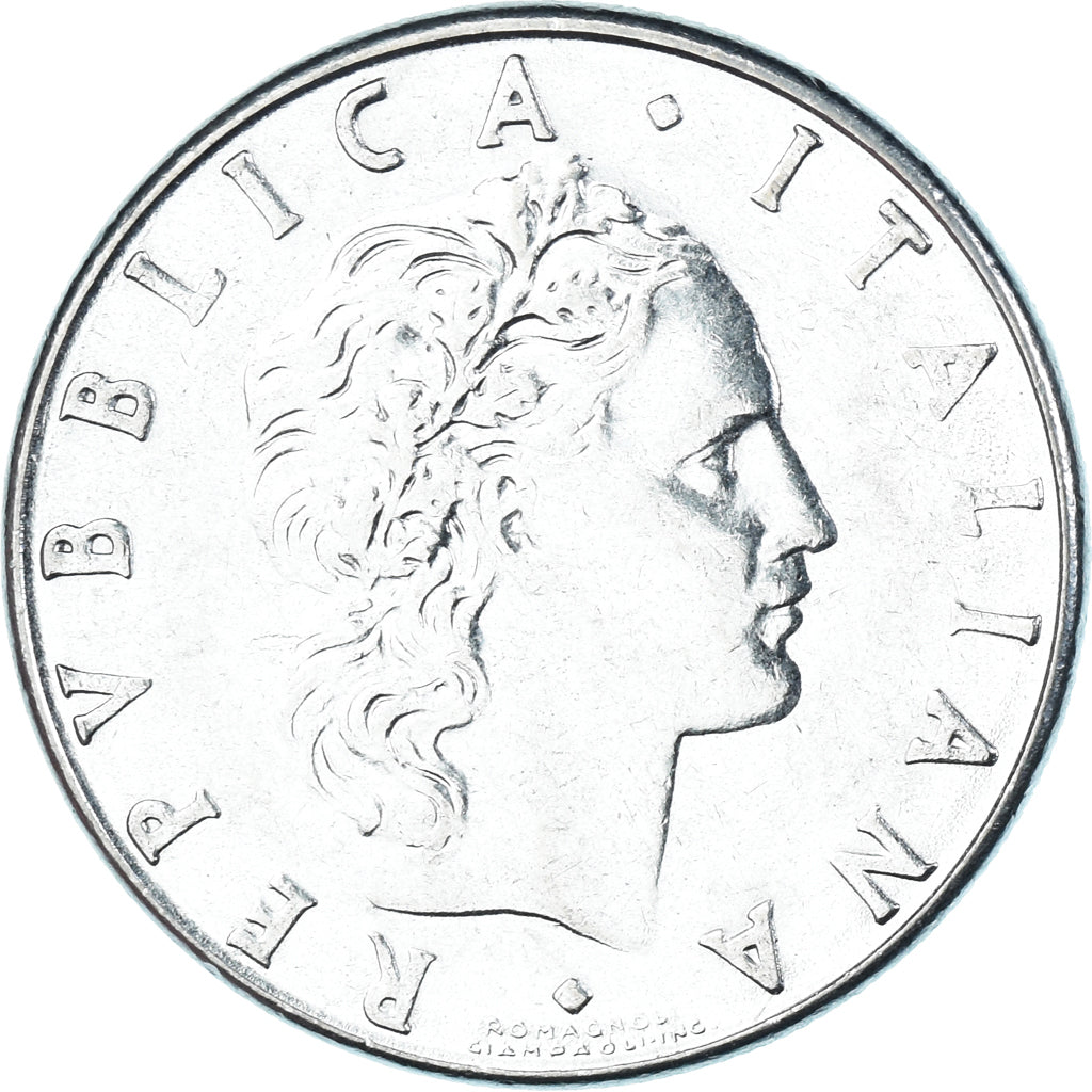 Münze, Italien, 50 Lire, 1979