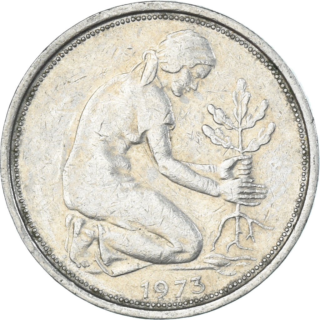 Moneta, Germania, 50 Pfennig, 1973