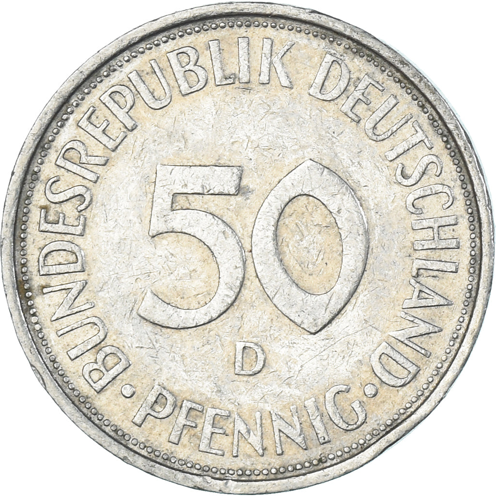 Moneta, Germania, 50 Pfennig, 1973