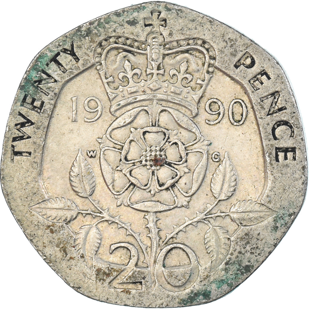 Münze, Großbritannien, 20 Pence, 1990