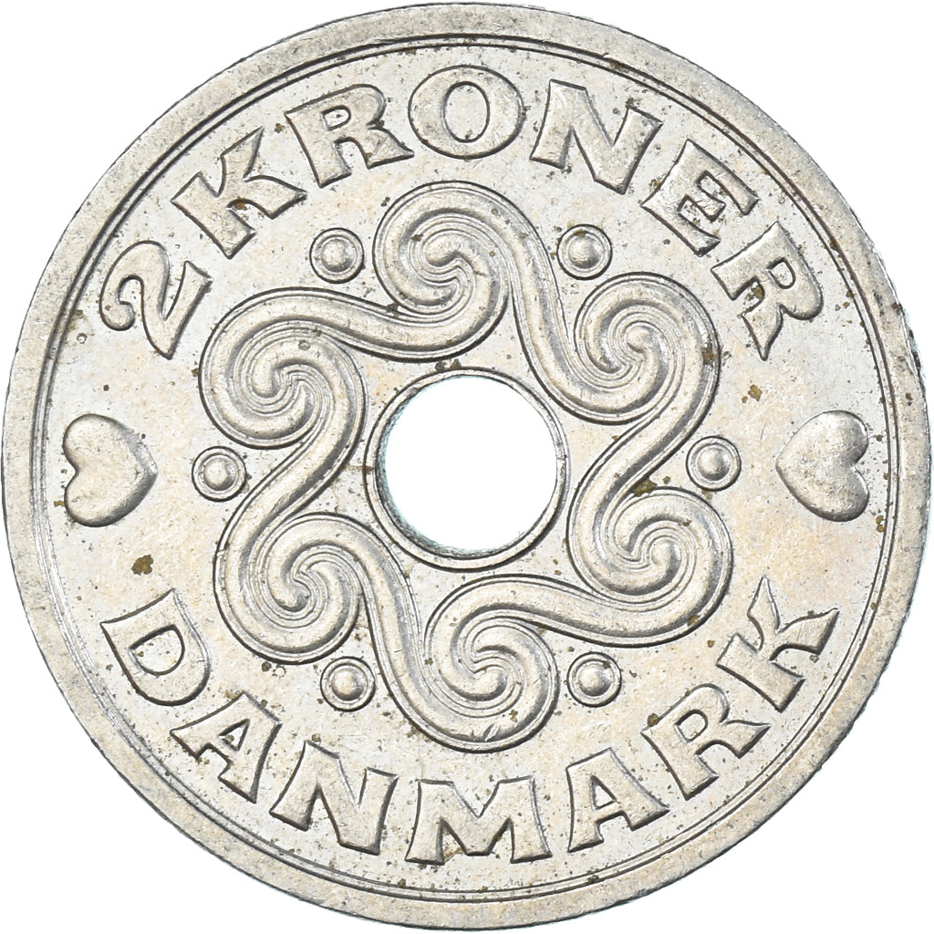 Coin, Denmark, 2 Kroner, 1993