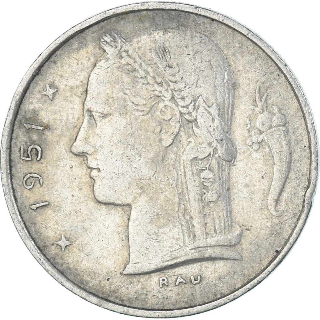 Munten, België, Franc, 1951