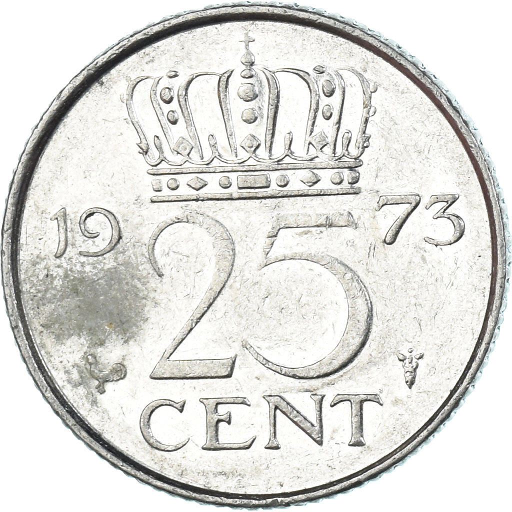 Moneta, Paesi Bassi, 25 Cents, 1973