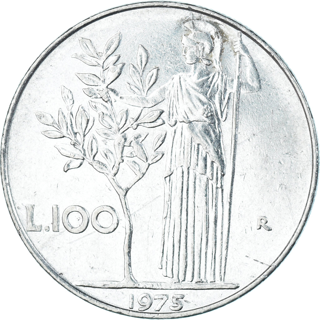 Münze, Italien, 100 Lire, 1975