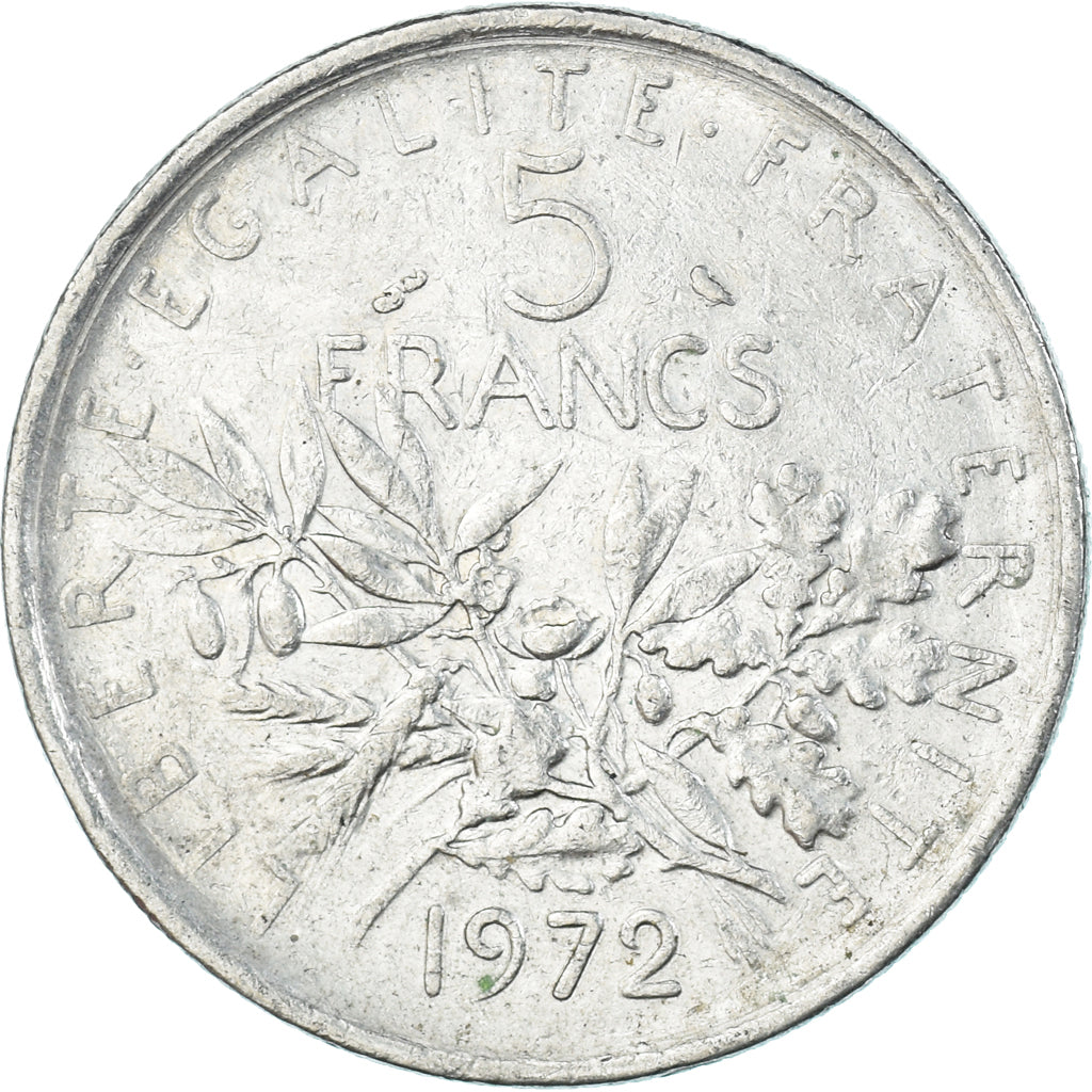 Moneda, Francia, 5 Francs, 1972
