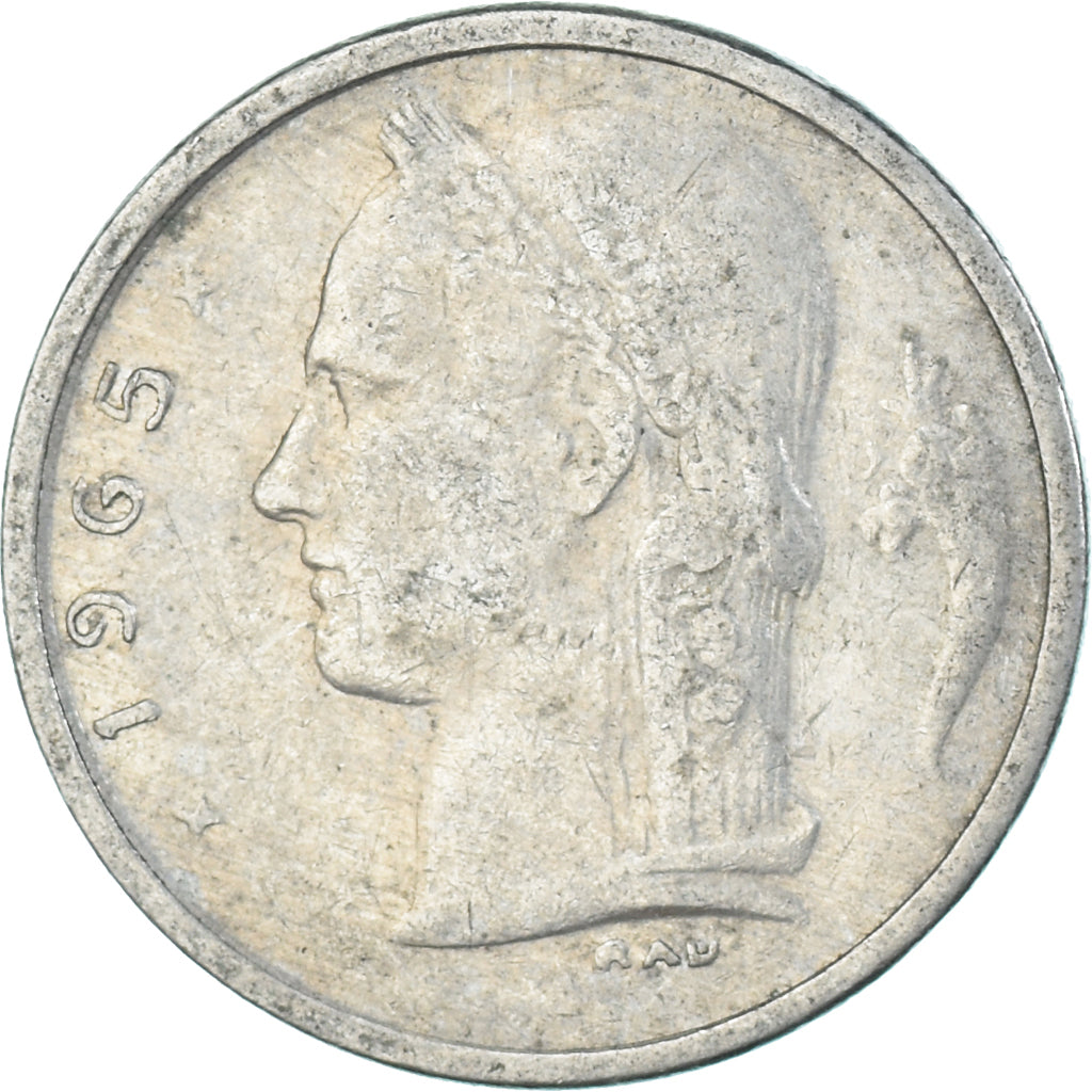 Münze, Belgien, Franc, 1965