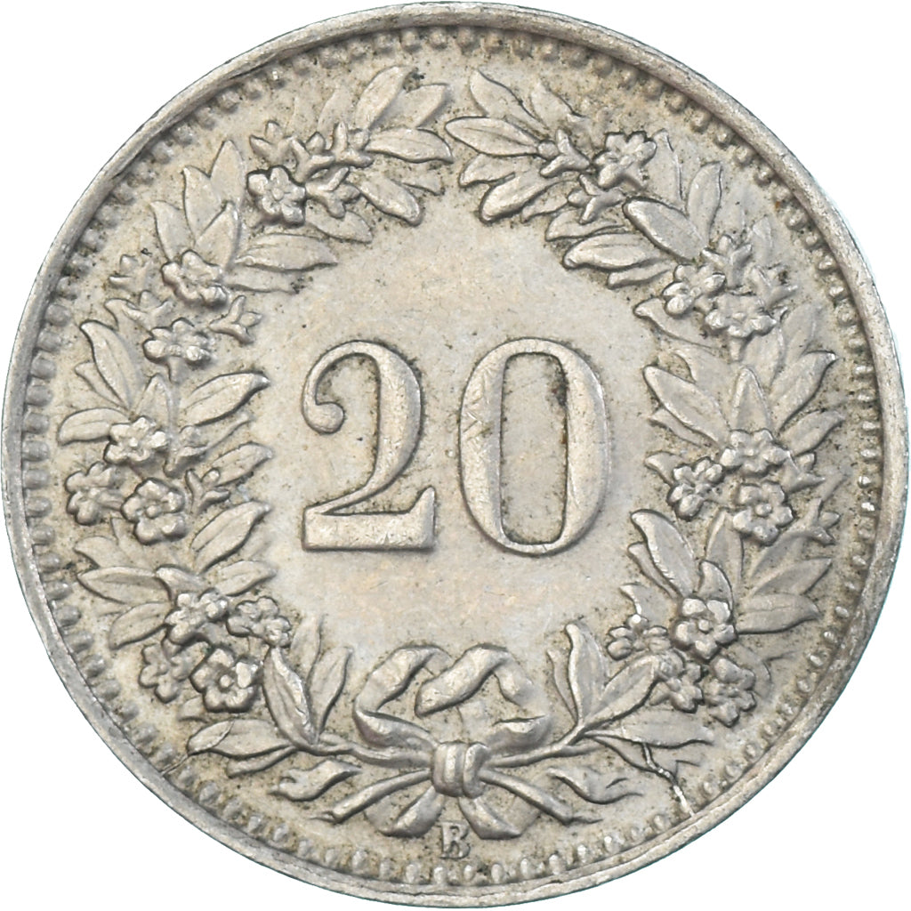 Monnaie, Suisse, 20 Rappen, 1950