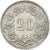 Monnaie, Suisse, 20 Rappen, 1950