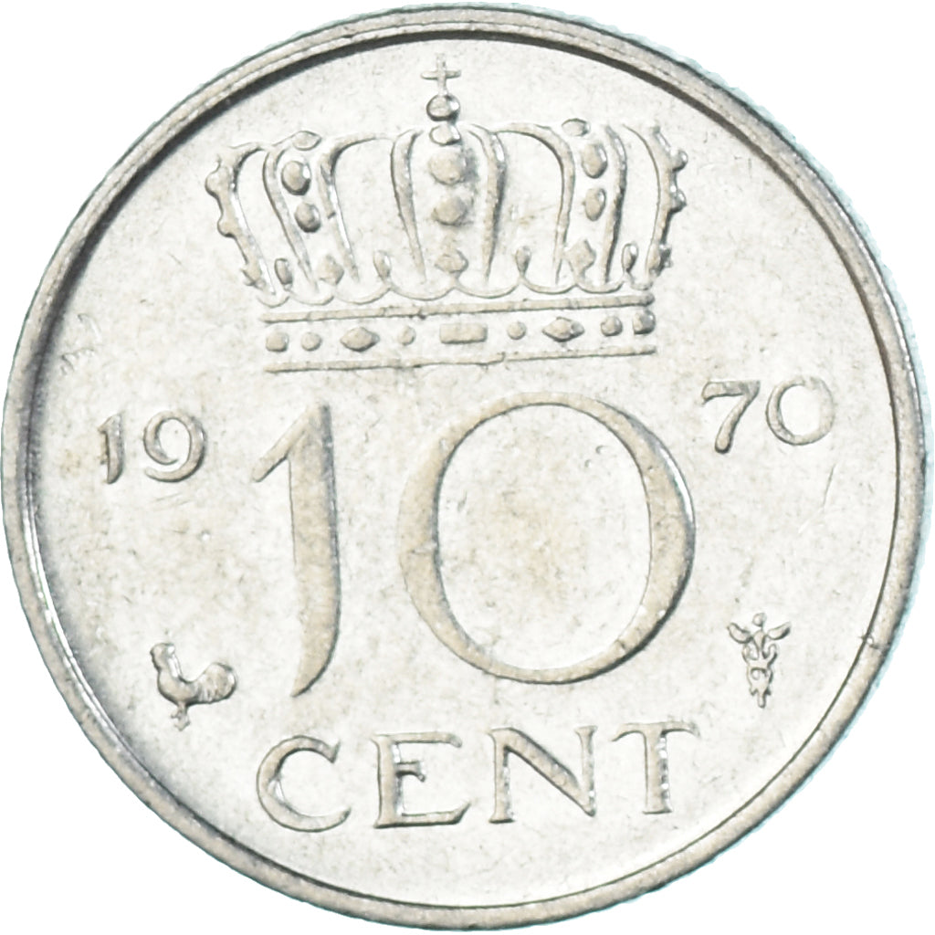 Moneta, Paesi Bassi, 10 Cents, 1970