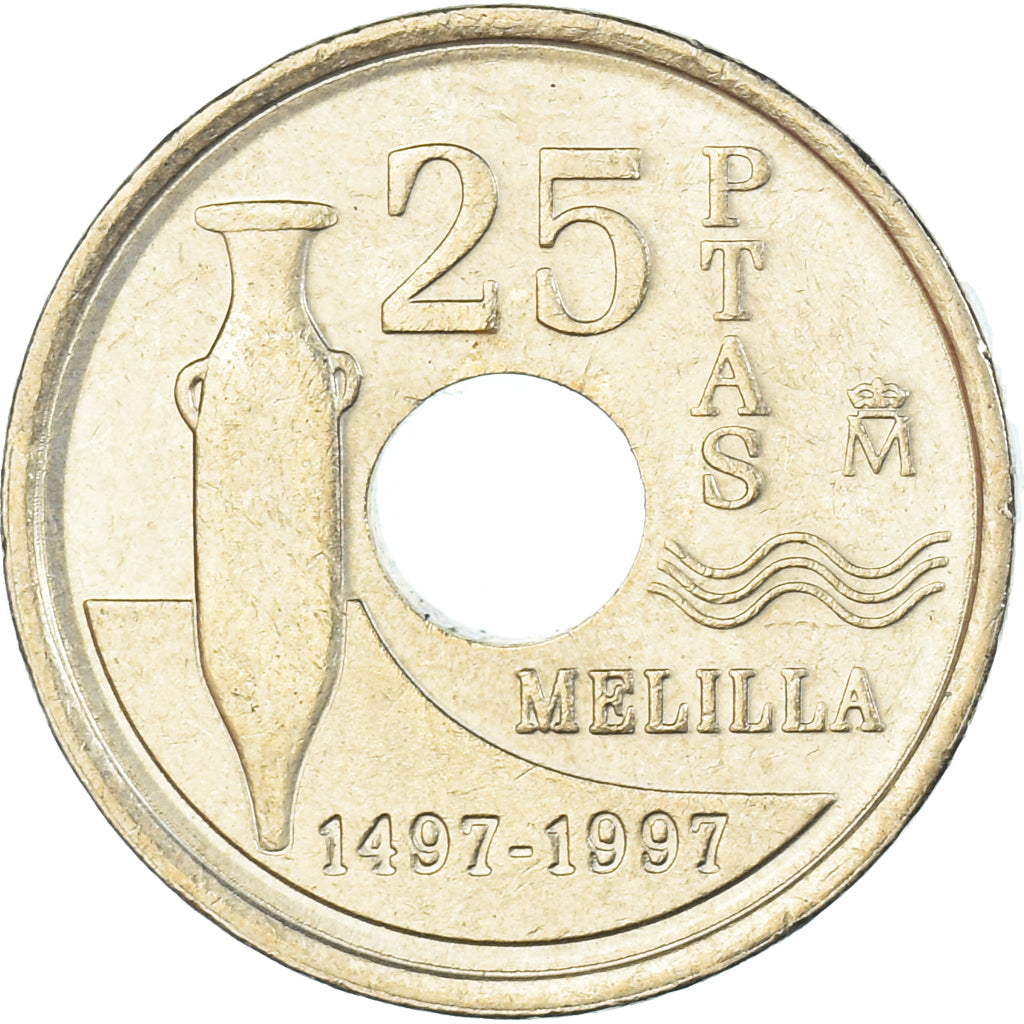 Moneta, Spagna, 25 Pesetas, 1997