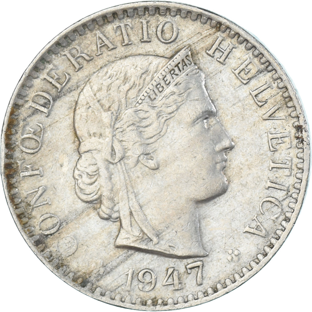 Monnaie, Suisse, 20 Rappen, 1947