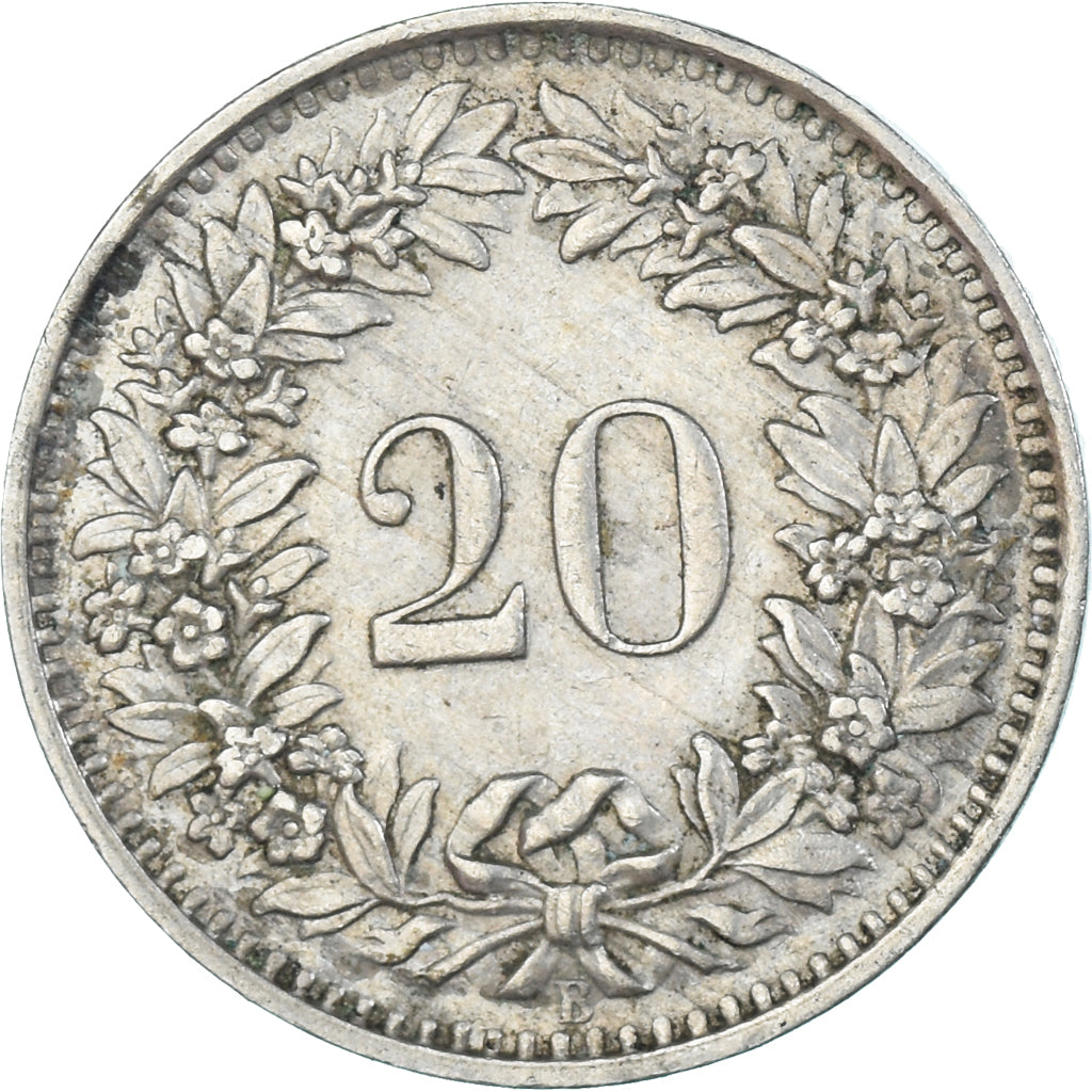 Monnaie, Suisse, 20 Rappen, 1947