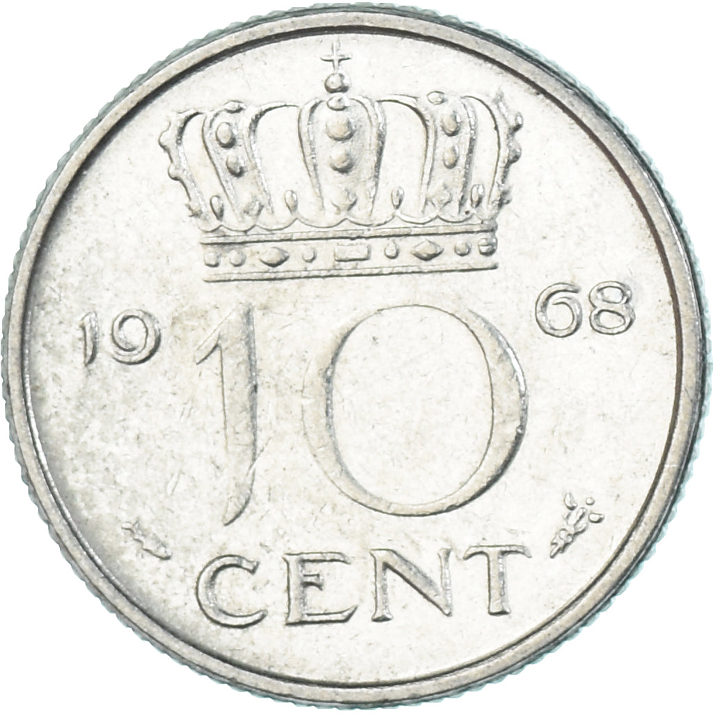 Moneta, Paesi Bassi, 10 Cents, 1968