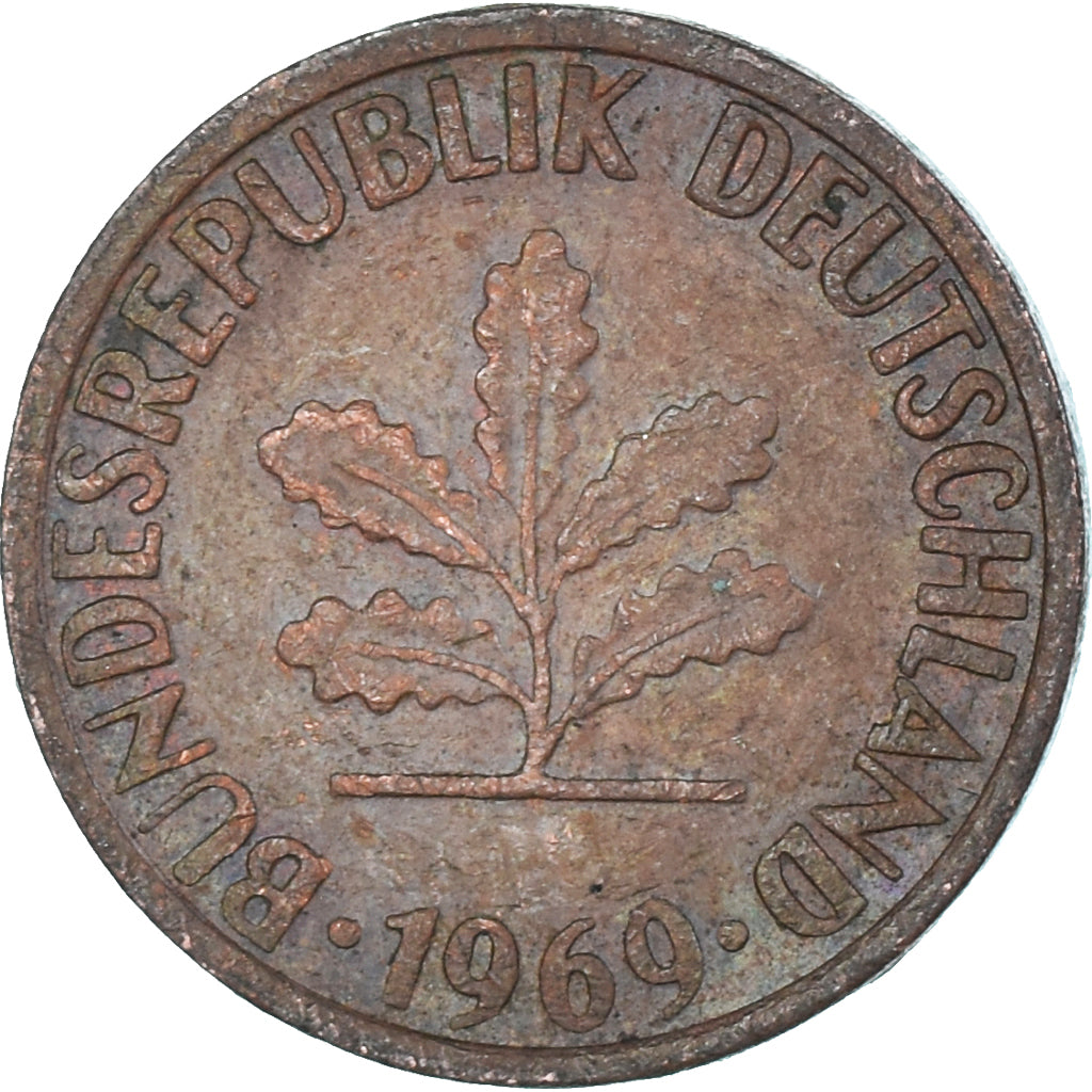 Münze, Deutschland, Pfennig, 1969